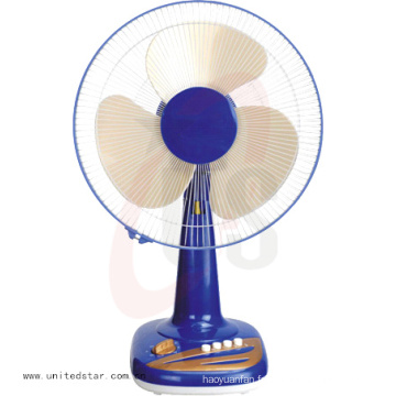 Bonne conception 12/16 de pouce 3 PP lame Table ventilateur couleur bleue